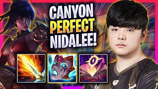 CANYON PERFECT GAME WITH NIDALEE  GEN Canyon Plays Nidalee JUNGLE vs Sejuani  Season 2024 [upl. by Donall]