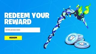 REDEEM THE FREE PICKAXE CODE in Fortnite How To Get Minty Pickaxe [upl. by Novyert]