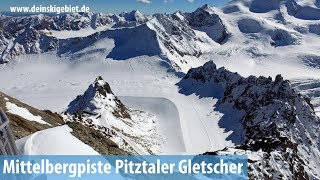 Skigebiet Pitztaler Gletscher Mittelbergpiste Nr 36 [upl. by Heiskell]