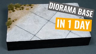 Make a HYPERREALISTIC Airfield Diorama Display base in 1 Day [upl. by Nosyrb]