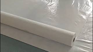 Floor protection roll with PE coating acrylic coated backing felt material producer [upl. by Rape]