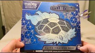 Opening a 2nd Stellar Crown Elite Trainer Box [upl. by Geehan]