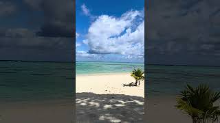 Beach front Pacific Resort Cook Islands  Perfect lazy snorkeling beach day [upl. by Helsell895]