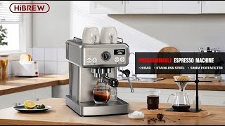 HiBREW H10A Troubleshooting Guide Semi automatic Coffee Machine [upl. by Sudoeht]