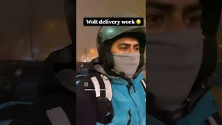 Croatia food delivery job condition in winter [upl. by Trebloc]