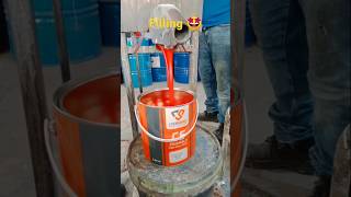 How to fill paint gallon experiment blackouttinting grindingmachines industrialmachinery [upl. by Leval]