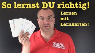 So lernst du richtig Die BESTE LERNMETHODE erfolgreich lernen  Lehrerschmidt [upl. by Ialohcin]