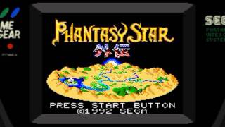 Phantasy Star Gaiden Sega Game Gear  Title screen [upl. by Scholz]