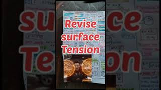 Surface Tension One Shot Neet 2025  Short Notes Neet 2025  Class 11 physics [upl. by Jennee]