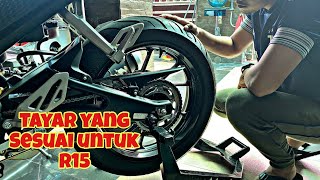 Tayar Apa Yang Sesuai Untuk R15 Yamaha R15 R15V3 [upl. by Annahoj]