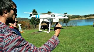 DJI Phantom 2 Vision Aerial Quadcopter UAV Drone Flight [upl. by Eppillihp]