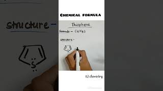 Formula of thiophene l Thiophene structure l structure and formula of thiophene l chemistry l [upl. by Kalli]