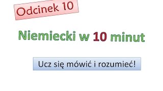 Podstawy niemieckiego 10 Nauka niemieckiego dla początkujących Zacznij mówić po niemieckuOdc 10 [upl. by Leirrad]