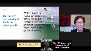 The Writings and Utterances of AbdulBahá  Mina Yazdani  REPLAY [upl. by Cock843]