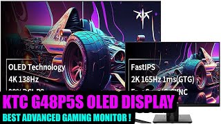 KTC G48P5S A 475Inch OLED Gaming Monitor Full Specs amp More [upl. by Nalehp357]