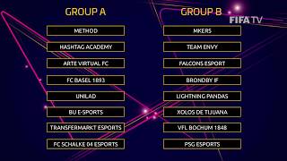 FIFA eClub World Cup 2018  THE GROUPS [upl. by Neyuq]