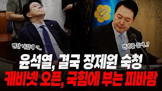 quot윤석열 결국 장제원 숙청” 윤석열 국힘 캐비넷 연다윤핵감 피바람 불기 시작 또다시 재활용 인사 단행한심하다 ㅋㅋ [upl. by Bearnard]