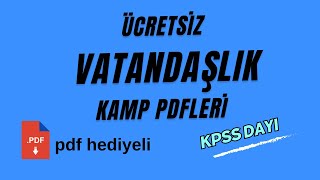 Vatandaşlık Kamp PDFi Bir beğeni alırım artık 🙏 kpss kpssvatandaşlık [upl. by Eedyah104]