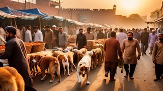 Dogs Market in Lahore 24 Mar  Tollinton Market Lahore  Dogs Kohat dogs  Special Dogs Market [upl. by Ahsienak336]