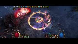 PoE 325 Settlers  Righteous Fire Chieftain OneButton Build with Svalinn  Random Map Showcase [upl. by Church]