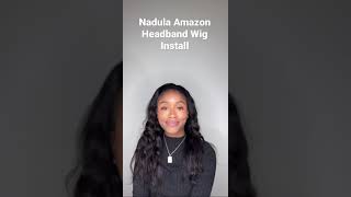 EASY headband wig install  Amazon Nadula Headband Wig [upl. by Enoch]