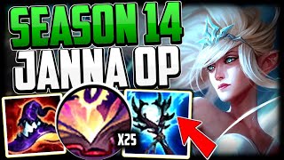 How to Janna amp CARRY with New Items FULL AP JANNA  Janna Guide Season 14 League of Legends [upl. by Boorman77]