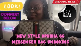 Unboxing a new style Ophidia GG Messenger Bag [upl. by Arataj23]