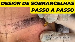 Design de Sobrancelhas Passo a Passo  Eyebrows Shapes  Eyebrow Threading [upl. by Eldorado]