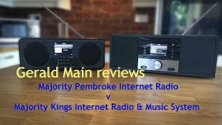 Comparison of Majoritys Pembroke amp Kings Internet radios [upl. by Eimareg]