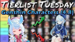 ALL Genshin Characters Ranked 48 Tierlist Tuesday 8 [upl. by Lucky]