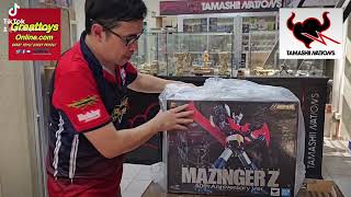 Unboxing of Tamashii Nations SOC DX Mazinger Z 50th anniversary Ver Part 1 [upl. by Nailluj]