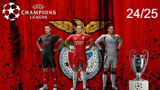 kit do Benfica 2425 com o patch da Champions [upl. by Niven182]