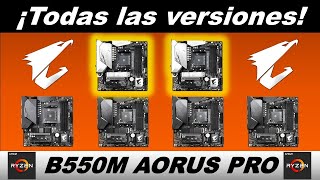 GIGABYTE B550M AORUS PRO DIFERENTES VERSIONES 🧡⭐️🧡⭐️🧡 [upl. by Klemens]