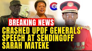 TRAGIC The Died UPDF Generals Speech At Burial of the Late Hon Sarah Mateke in Kisoro [upl. by Weinhardt]