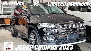 Jeep COMPASS 2023 Version LIMITED PREMIUM y ALTITUDE ¿CUAL TE CONVIENE COMPRAR [upl. by Roselin]