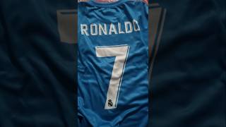 Ronaldo Bicycle kick Jersey ⚽️ Real Madrid 2018 UCL 🩵 UNBOXING football jersey viralshorts [upl. by Broucek]