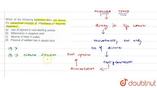 Which of the following evidences does not favour the lamarckian concept of inheritance of acquired [upl. by Odlaumor]