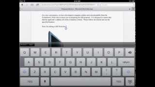 Office Web Apps on iPad [upl. by Iadrahc]