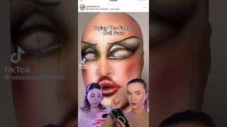 😱КОЛГОТКИ НА ГОЛОВУ🆘НОВЫЙ ТРЕНД❓бьютилайфхак макияж dollface хэллоуин halloween [upl. by Ahsas]