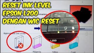 cara reset ink level epson L200 dengan WIC Reset [upl. by Felicie]