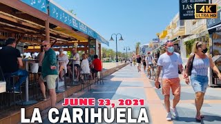 LA CARIHUELA TORREMOLINOS WALKING TOUR IN JUNE 23 2021  Malaga Costa Del Sol🌞 Spain 4K [upl. by Ardnasirk]