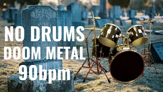 No drums doom metal 90bpm backing track [upl. by Gordan326]