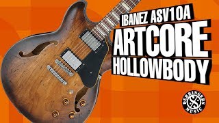 Ibanez ASV10A Artcore Hollowbody Electric Guitar [upl. by Crean668]