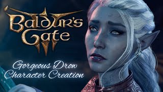 Baldurs Gate 3  Gorgeous Drow Character Creation Requested  PS5 [upl. by Saretta]