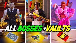 ALL Bosses Mythic Weapons amp Vault Locations Guide  Fortnite Remix Chapter 2 [upl. by Eeloj]