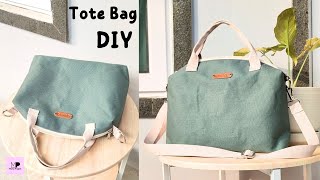 DIY Easy Tote Bag Tutorial  Easy Lined Tote Bag Tutorial [upl. by Eniamzaj]