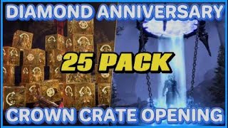 Eso  25 Pack Diamond Anniversary Crown Crate Opening [upl. by Solita]