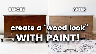 How to Create a WOOD LOOK Finish Using Paint and Stain [upl. by Roath]