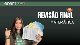 Revisão FINAL de MATEMÁTICA para o ENEM enem2024 [upl. by Enitsugua677]