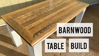 How to build a barnwood table with a plywood core [upl. by Junno]